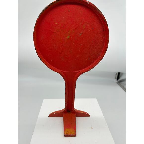 coca cola door stop cast iron metal patina doorstop soda red so NEAT!! 12" tall - Picture 2 of 2